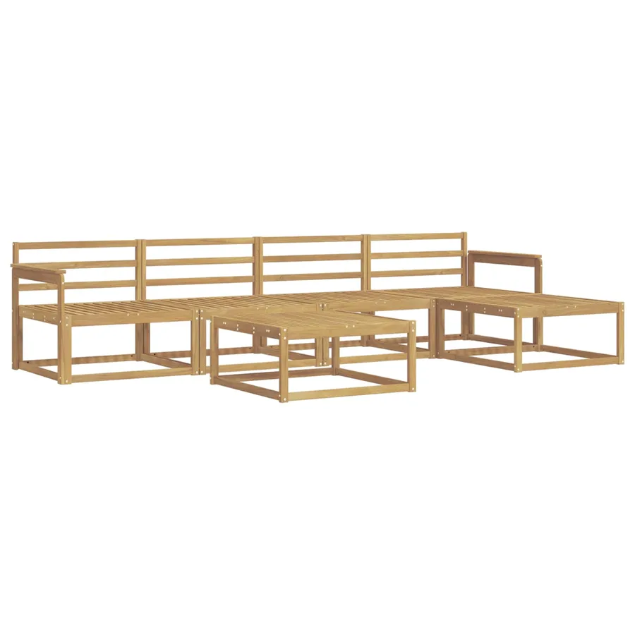 Ensemble de canapés d'extérieur 6 pcs Blanc 79 x 79 x 37 cm - 2