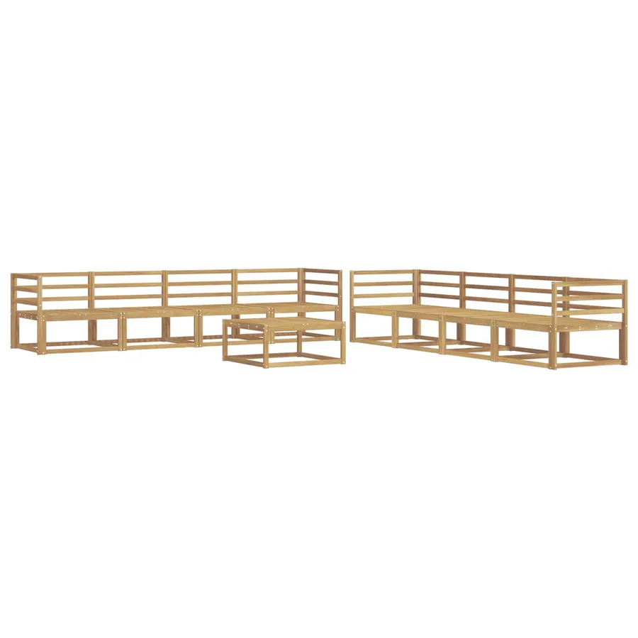 Ensemble de canapés d'extérieur 9 pcs Blanc 79 x 79 x 37 cm - 2