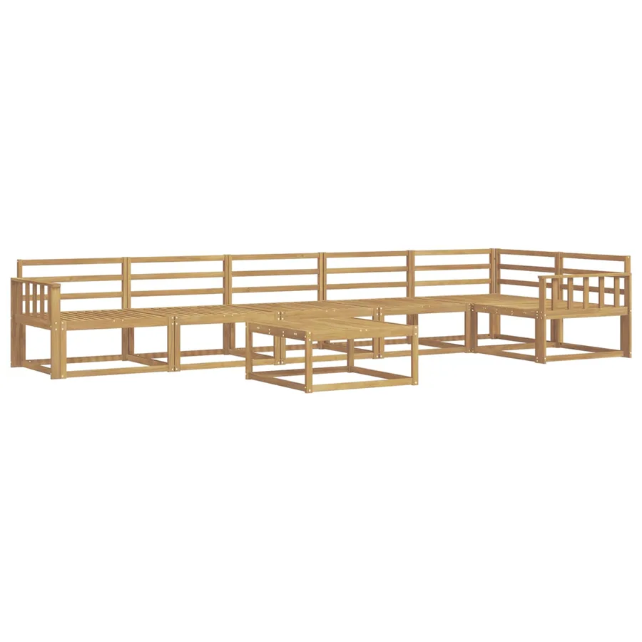 Ensemble de canapés d'extérieur 7 pcs Blanc 79 x 79 x 37 cm - 2