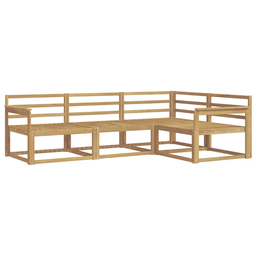 Ensemble de canapés d'extérieur 4 pcs Blanc - 2