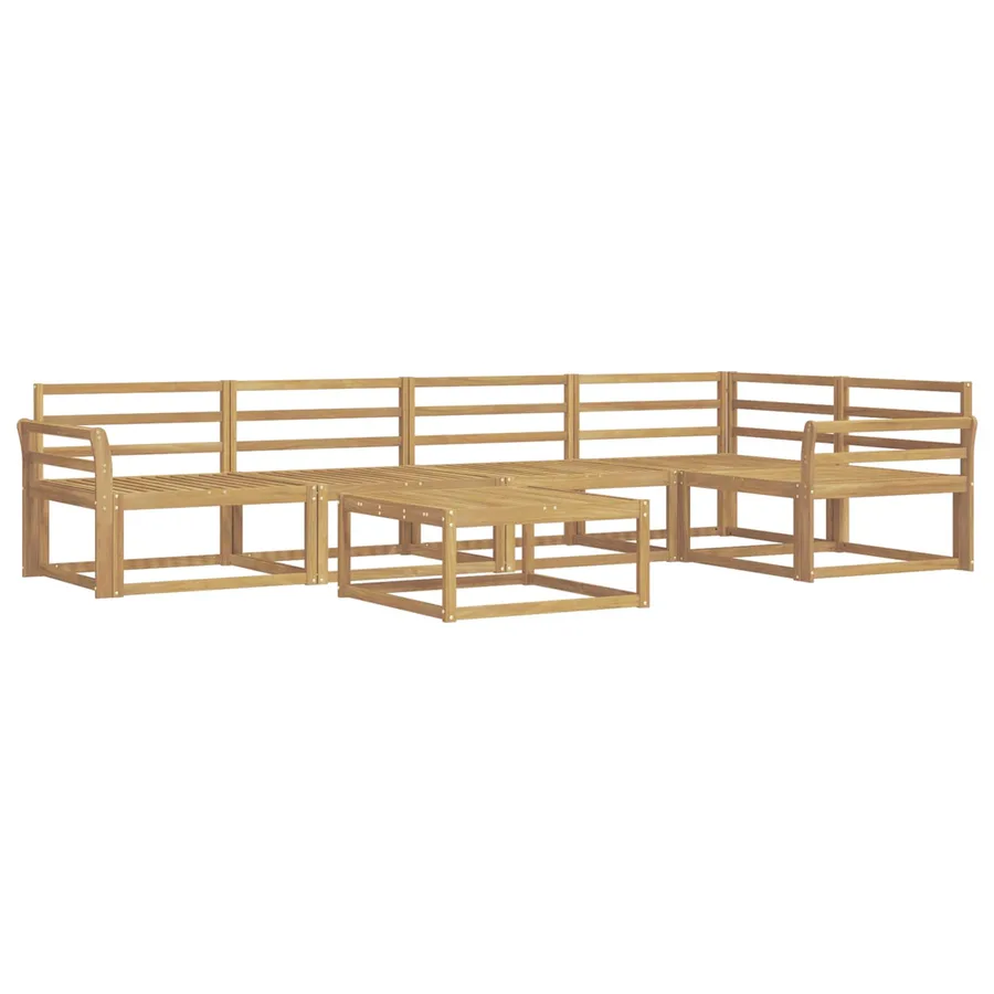 Ensemble de canapés d'extérieur 6 pcs Blanc 79 x 79 x 37 cm - 2