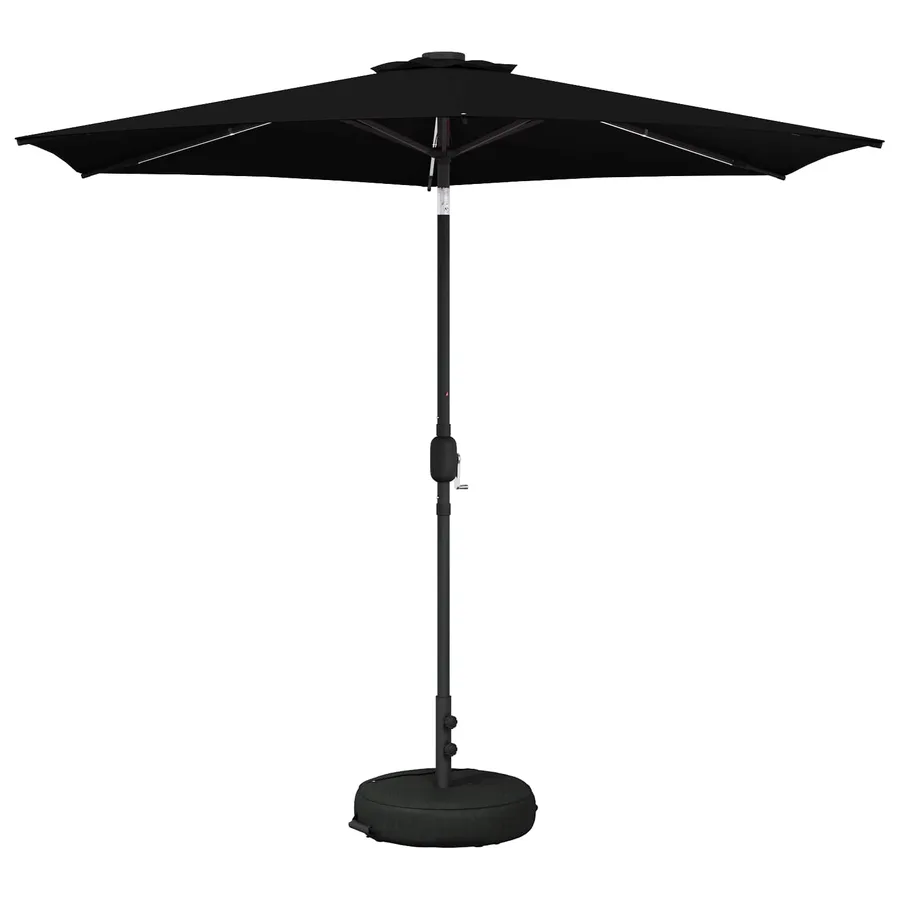 Parasol de jardin avec lumières LED et base 270 x 270 cm - 2
