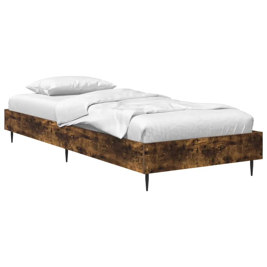 Cadre de lit Chêne fumé 80 x 200 cm Bois d'ingénierie