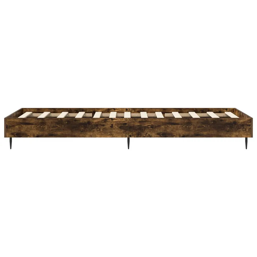 Cadre de lit Chêne fumé 80 x 200 cm Bois d'ingénierie - 4