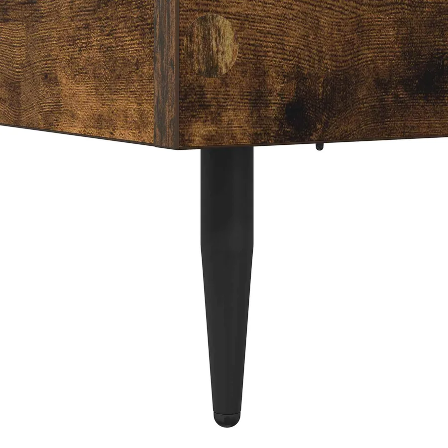 Cadre de lit Chêne fumé 80 x 200 cm Bois d'ingénierie - 6
