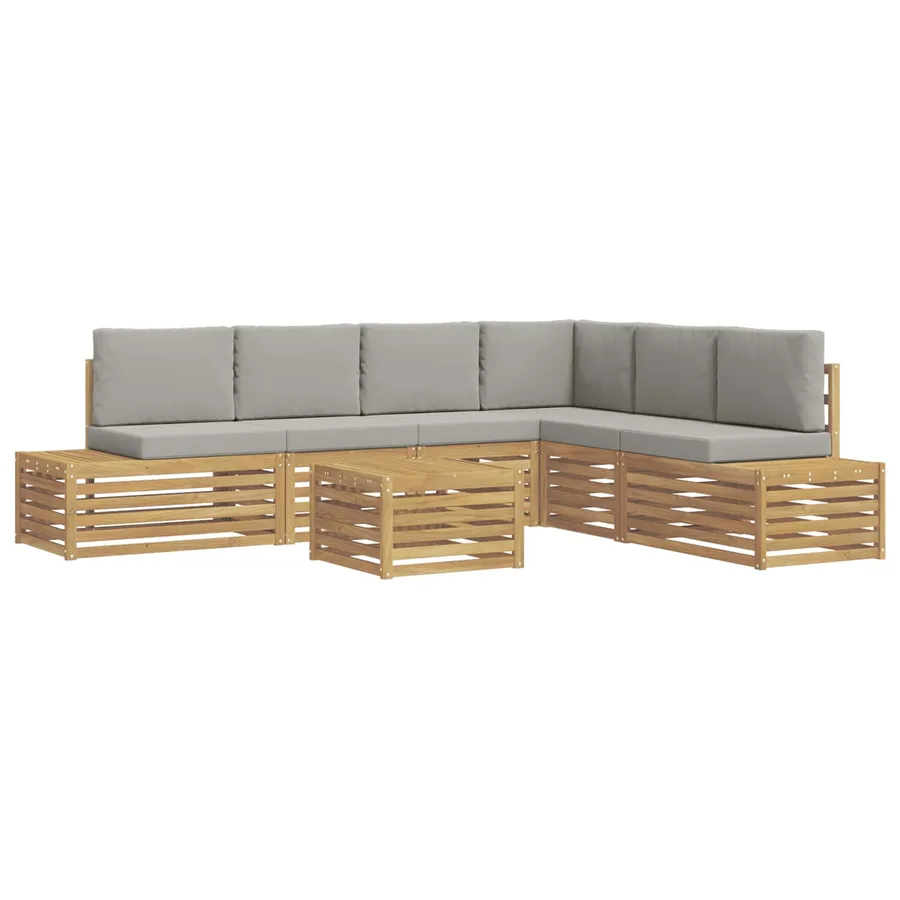 7 pcs Ensemble de canapés d'extérieur Polyester - 2
