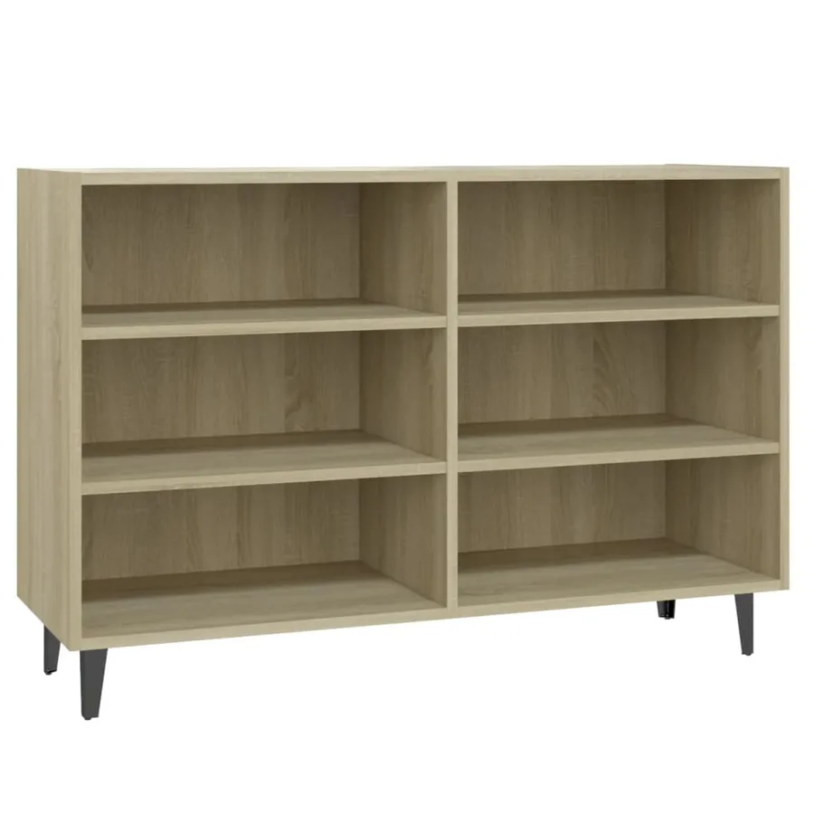 Buffet chêne sonoma 103,5x35x70 cm bois d'ingénierie - 2