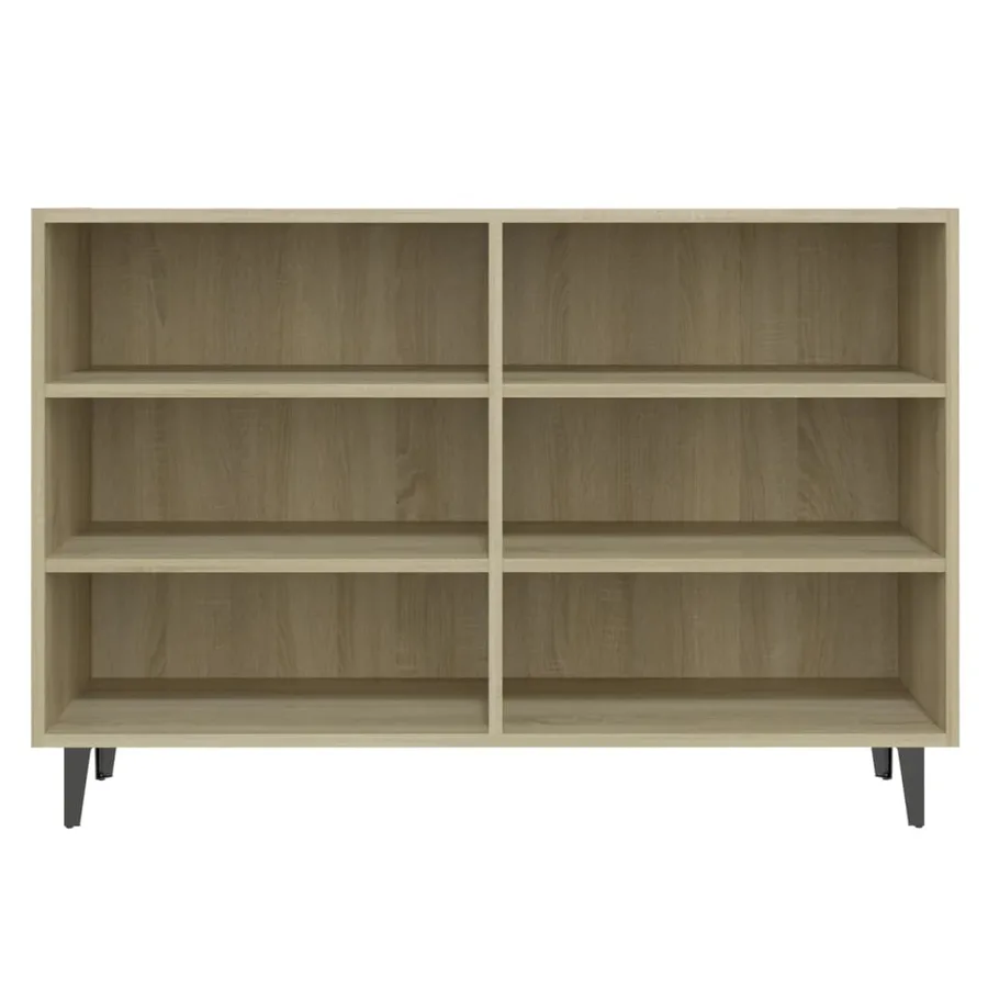 Buffet chêne sonoma 103,5x35x70 cm bois d'ingénierie - 4