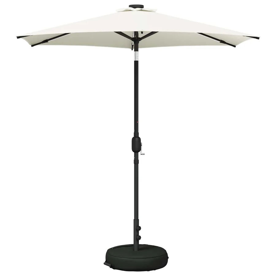 Parasol de jardin avec lumières LED et base 230 x 230 cm - 2