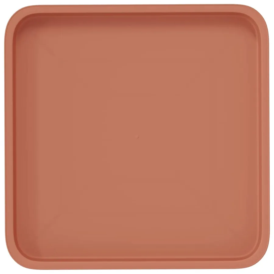 Plateau carré à fleurs 24 pcs Rouge brique 36 x 36 x 2.5 cm - 7