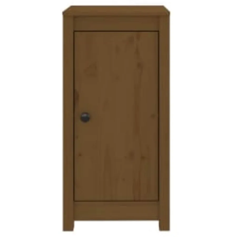 Buffets 2 pcs Marron miel 39x35x80 cm Bois massif de pin - 5