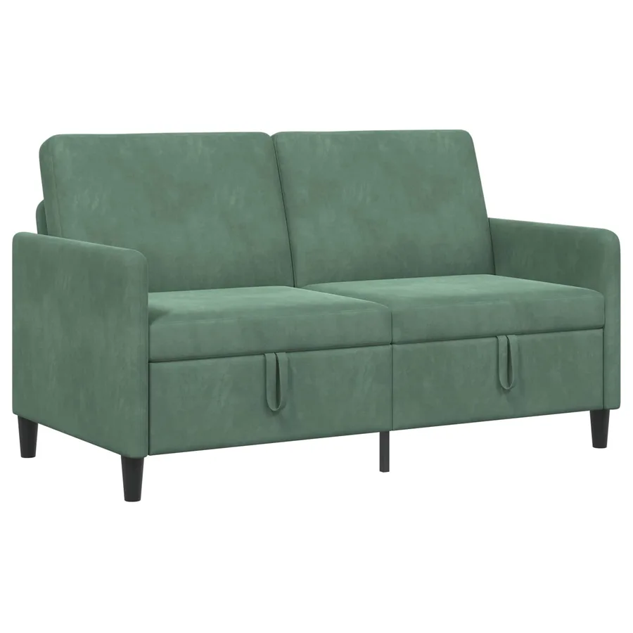 Sofa avec rangement Vert Mer 152 x 78 x 87 cm Polyester - 2