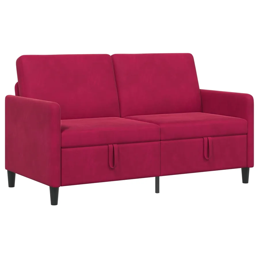 Sofa avec rangement Bordeaux 152 x 78 x 87 cm Polyester - 2