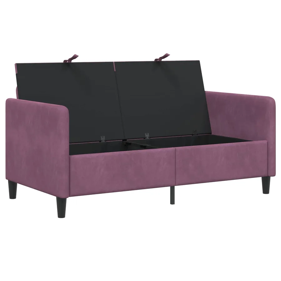 Sofa avec rangement Pourpre 152 x 78 x 87 cm Polyester - 3