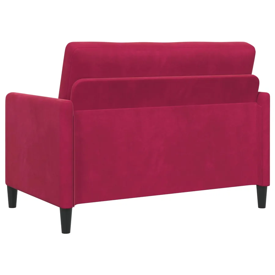 Sofa avec rangement Bordeaux 122 x 78 x 87 cm Polyester - 5