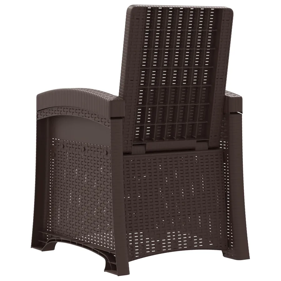 Chaise de jardin inclinable imitant le rotin PP - 5