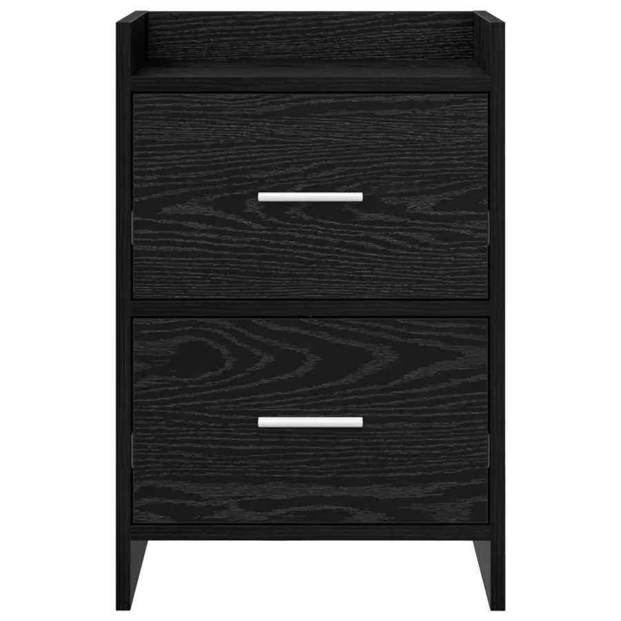 Tables de chevet 2 pcs Chêne noir 40 x 30 x 60 cm - 4