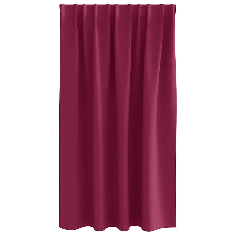 Rideaux occultants avec anneaux 2 pcs Bordeaux 140 x 140 cm - 4
