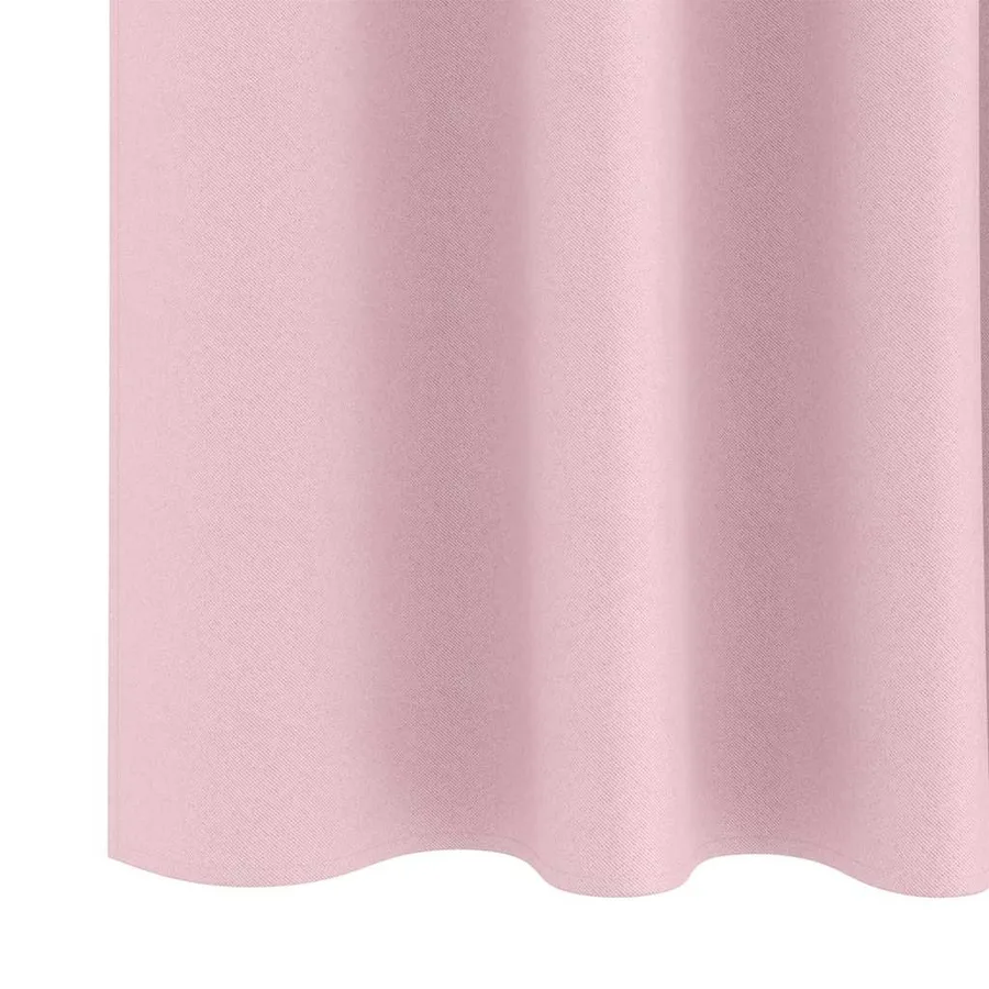 Rideaux occultants avec anneaux 2 pcs Rose bébé 140 x 140 cm - 6
