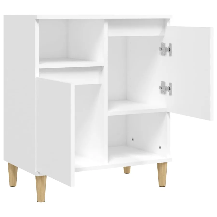 Buffet Blanc 60x35x70 cm Bois d'ingénierie - 5