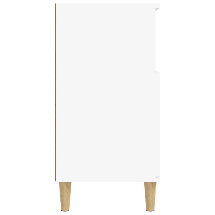 Buffet Blanc 60x35x70 cm Bois d'ingénierie - 7