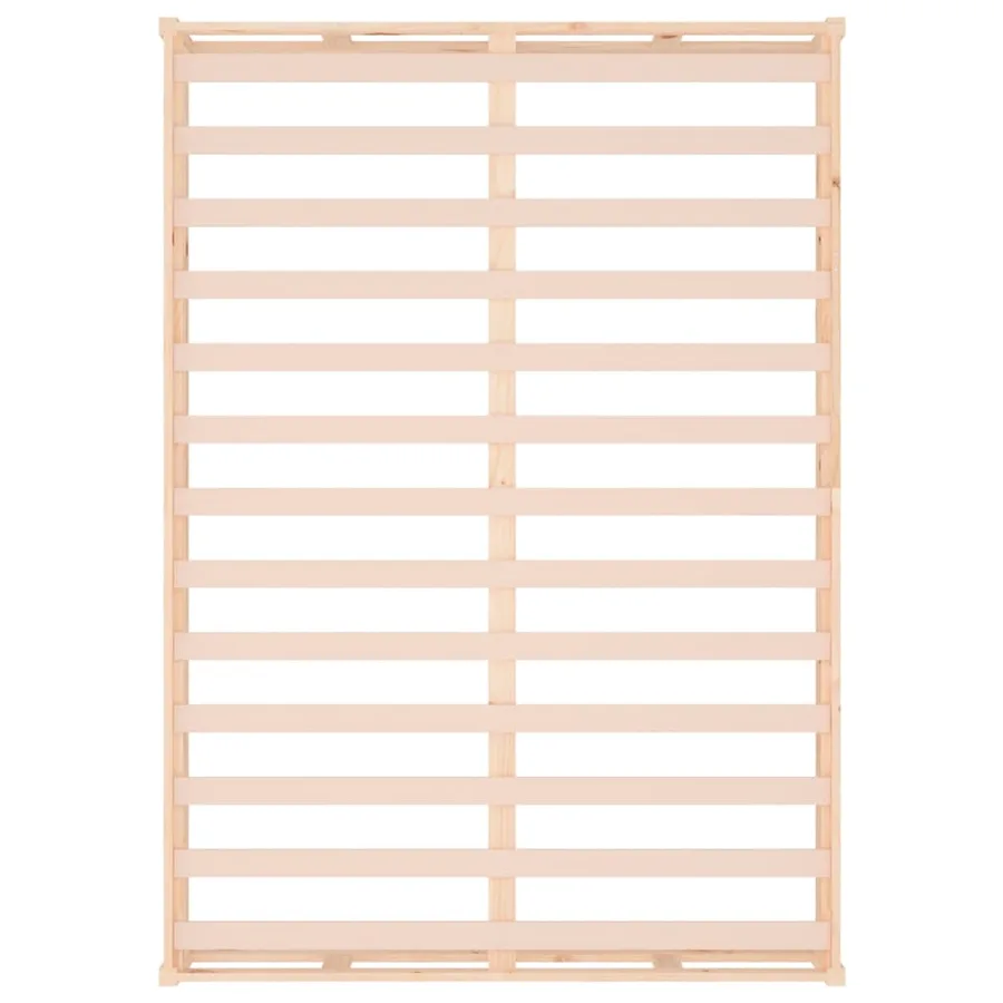 Cadre de lit sans matelas 120x200 cm bois massif - 6