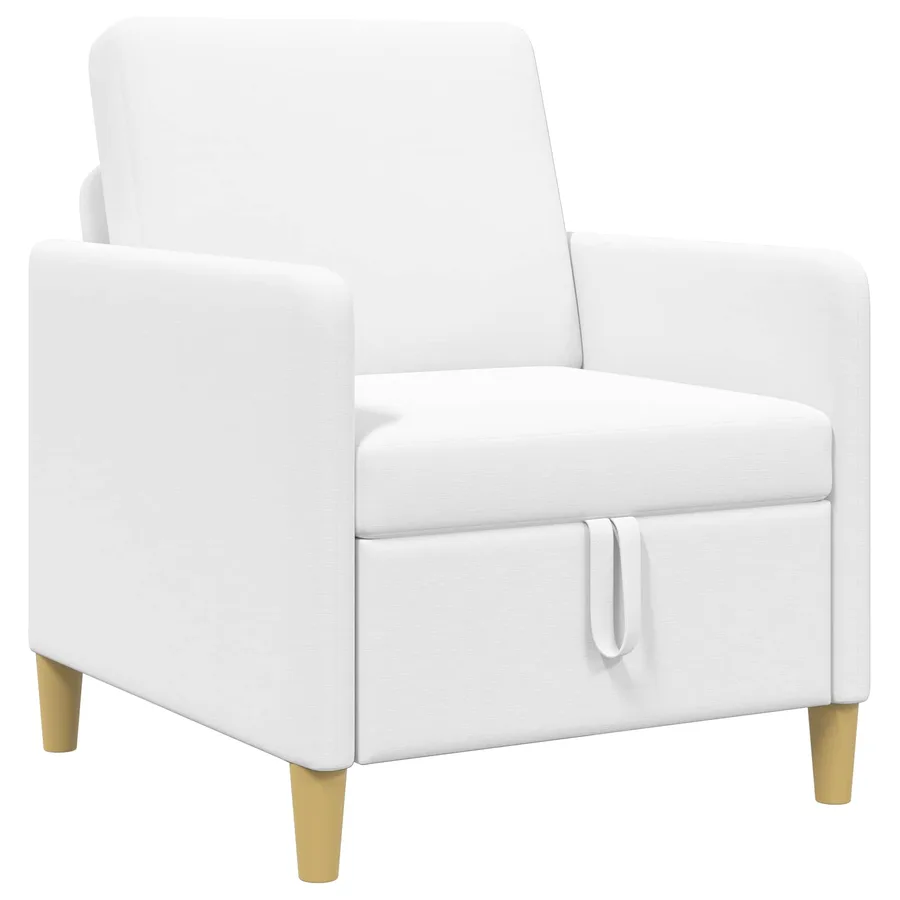 Sofa avec rangement Blanc 72 x 78 x 87 cm Polyester - 2