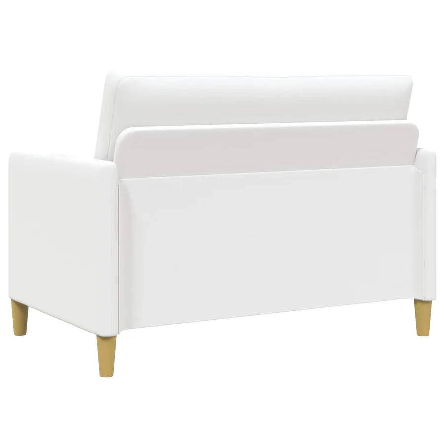Canapé avec rangement 2 pcs Blanc Polyester - 4