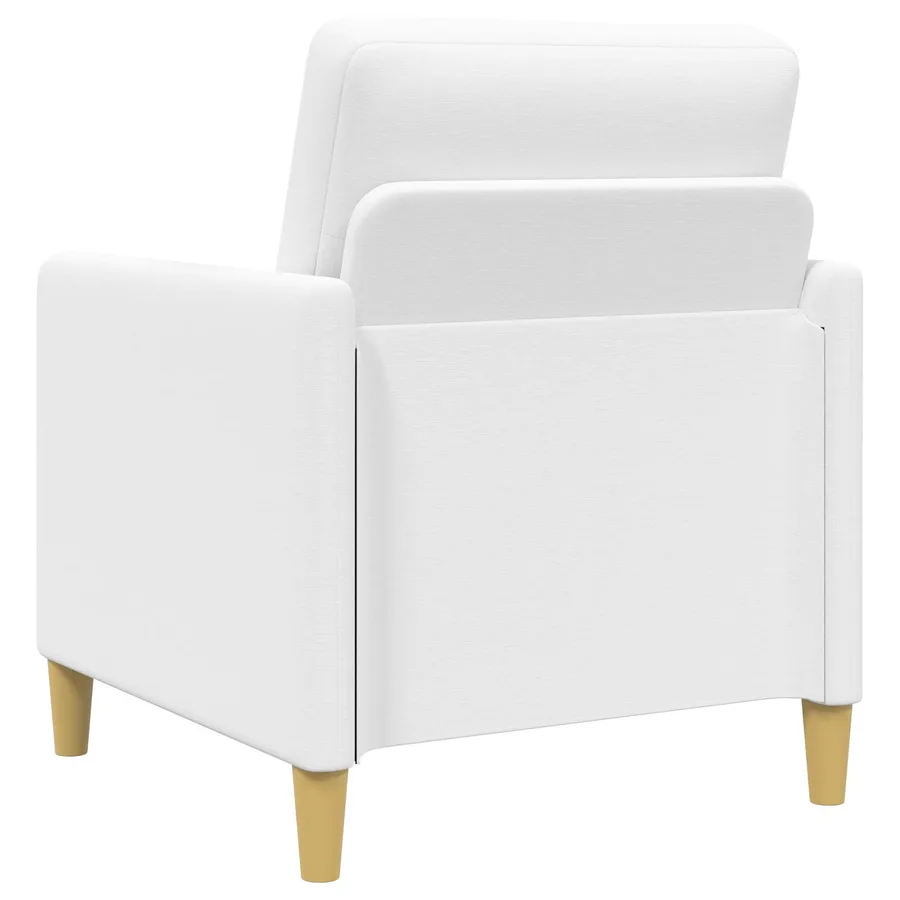 Canapé avec rangement 2 pcs Blanc Polyester - 5