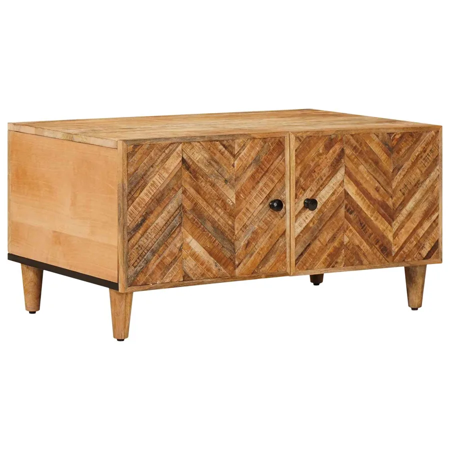 Table basse Marron 80 x 50 x 40 cm Bois de mangue massif