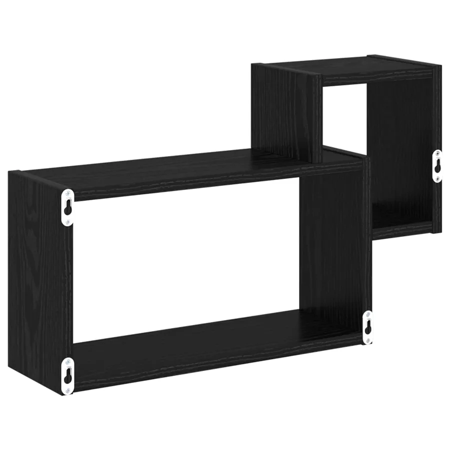 Étagère Murale Montage mural Chêne noir 55 x 15 x 35 cm - 5