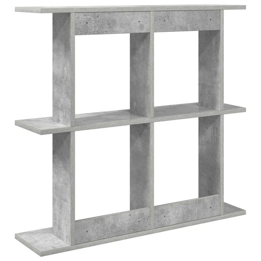 Étagère Murale Montage mural Gris béton 80 x 20 x 75 cm - 5