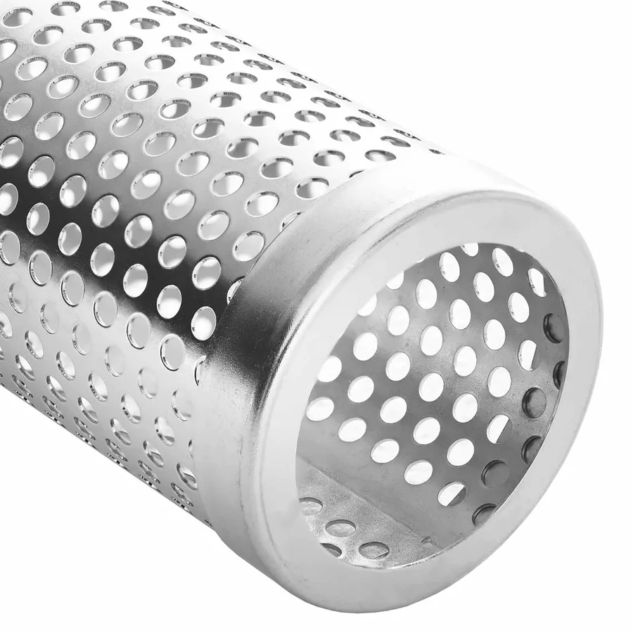 Tube à fumer 2 pcs Ø 5 x 30 cm Acier Inox 304 Argenté - 6