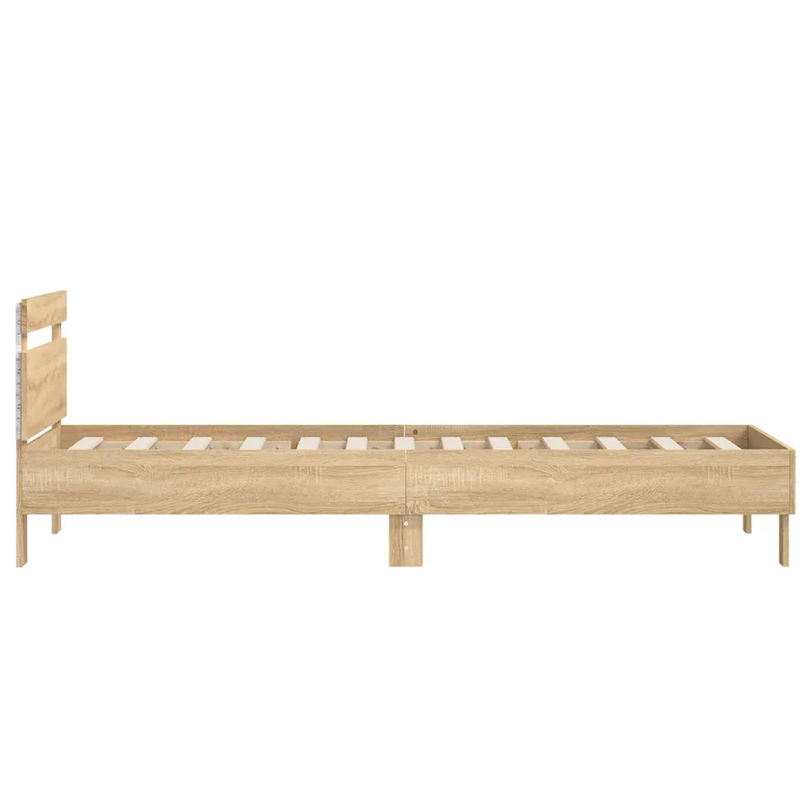 Cadre de lit avec LED Chêne Sonoma 80 x 200 cm - 6
