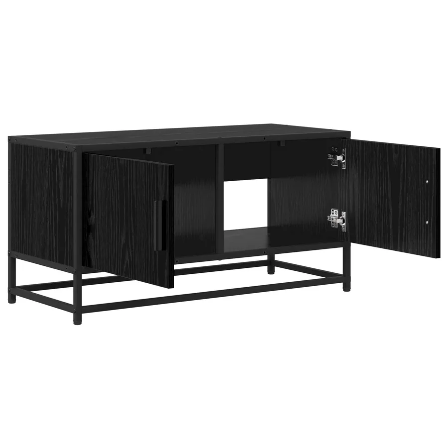 Meuble TV 80 x 34,5 x 40 cm Chêne noir Bois d'ingénierie - 3