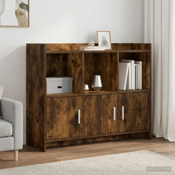 Buffet Chêne fumé 98,5 x 33 x 80 cm Bois d'ingénierie
