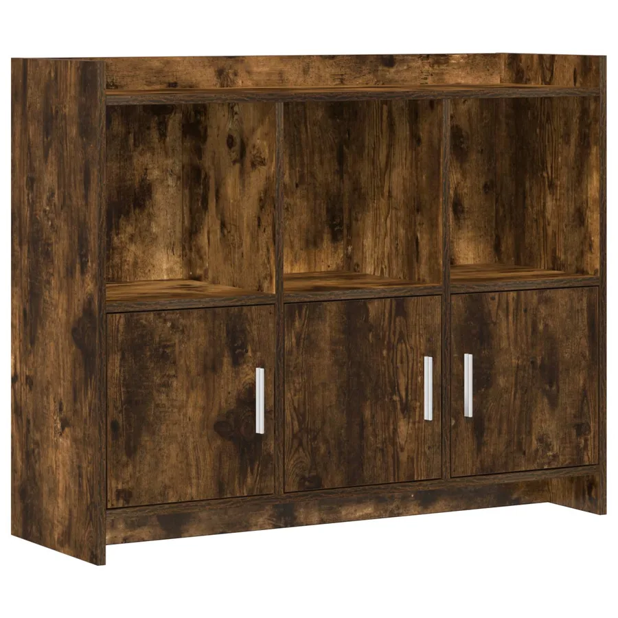 Buffet Chêne fumé 98,5 x 33 x 80 cm Bois d'ingénierie - 2