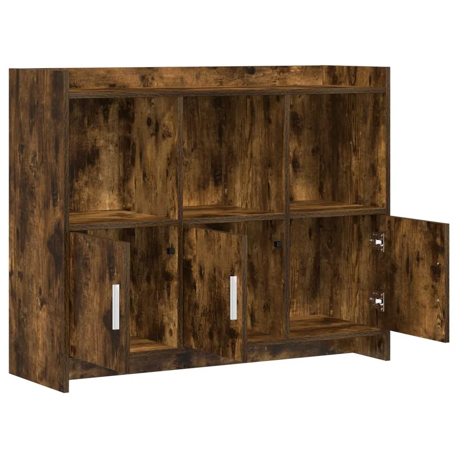 Buffet Chêne fumé 98,5 x 33 x 80 cm Bois d'ingénierie - 4