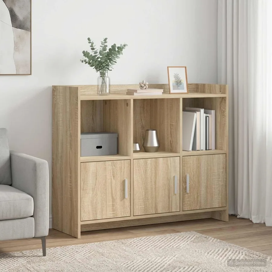 Buffet Chêne Sonoma 98,5 x 33 x 80 cm Bois d'ingénierie