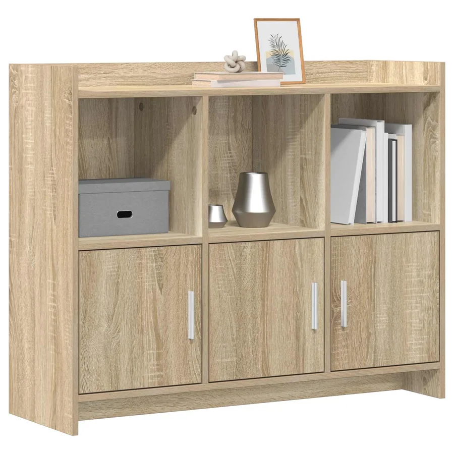 Buffet Chêne Sonoma 98,5 x 33 x 80 cm Bois d'ingénierie - 3