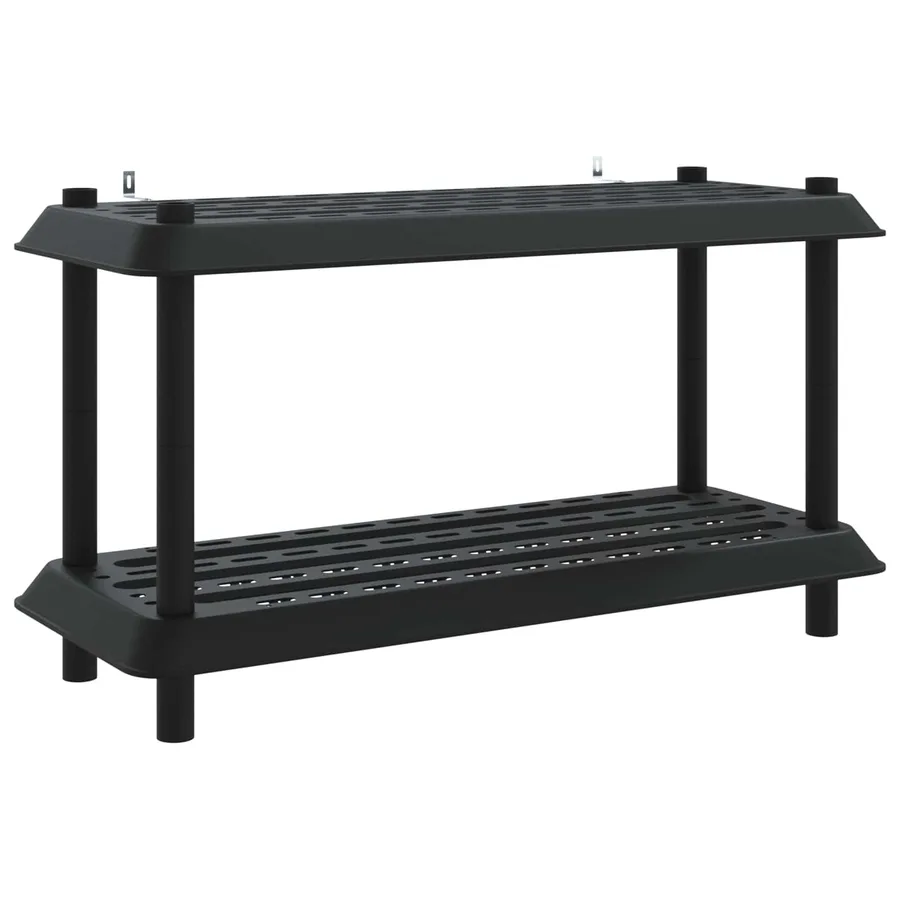 Unité de rangement 2 niveaux 100 x 40 x 55,5 cm PP Anthracite - 2