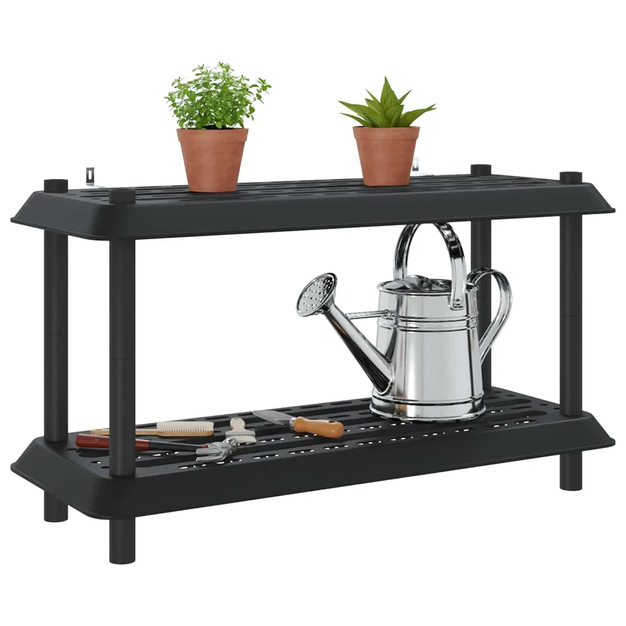 Unité de rangement 2 niveaux 100 x 40 x 55,5 cm PP Anthracite - 3