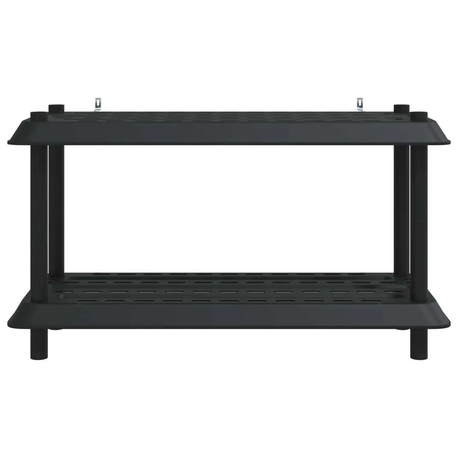 Unité de rangement 2 niveaux 100 x 40 x 55,5 cm PP Anthracite - 5