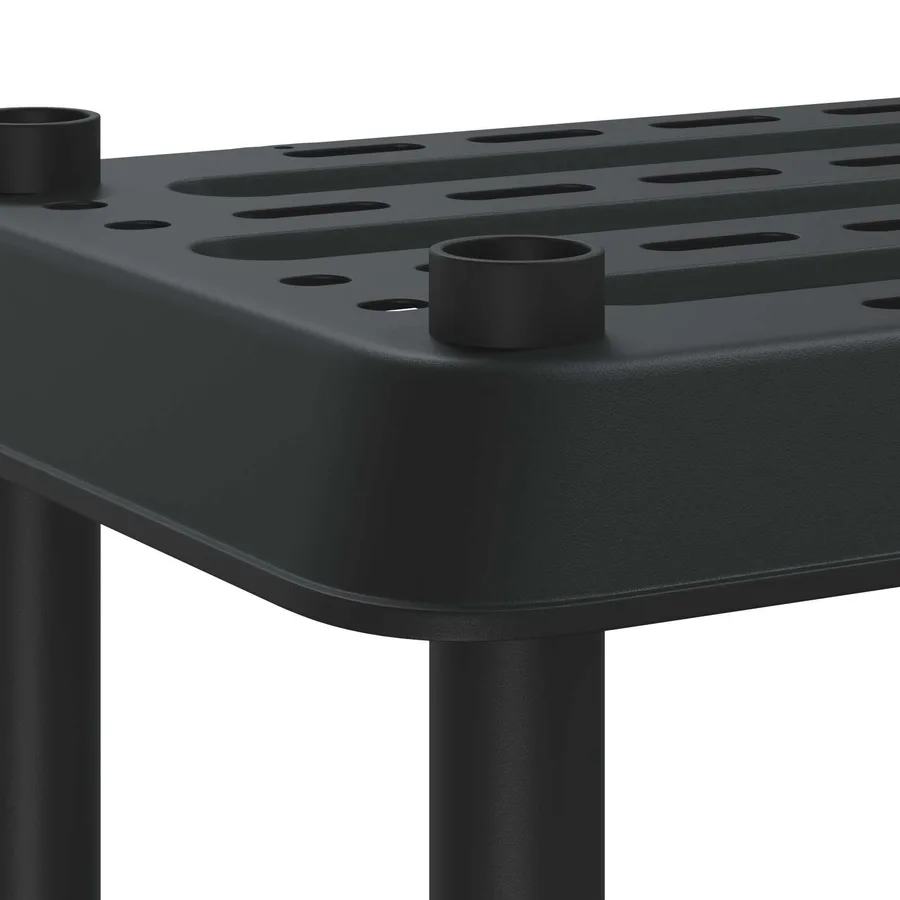 Unité de rangement 2 niveaux 100 x 40 x 55,5 cm PP Anthracite - 7