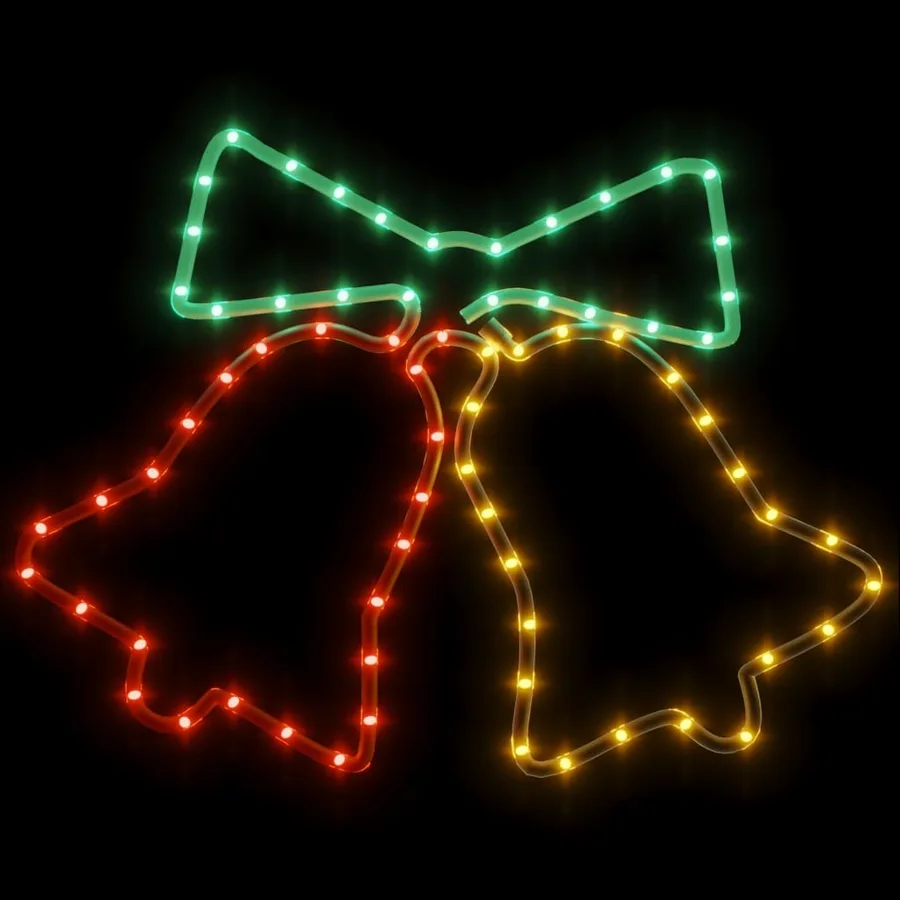 Figurine de cloches de Noël avec 72 LED 50x56 cm - 3