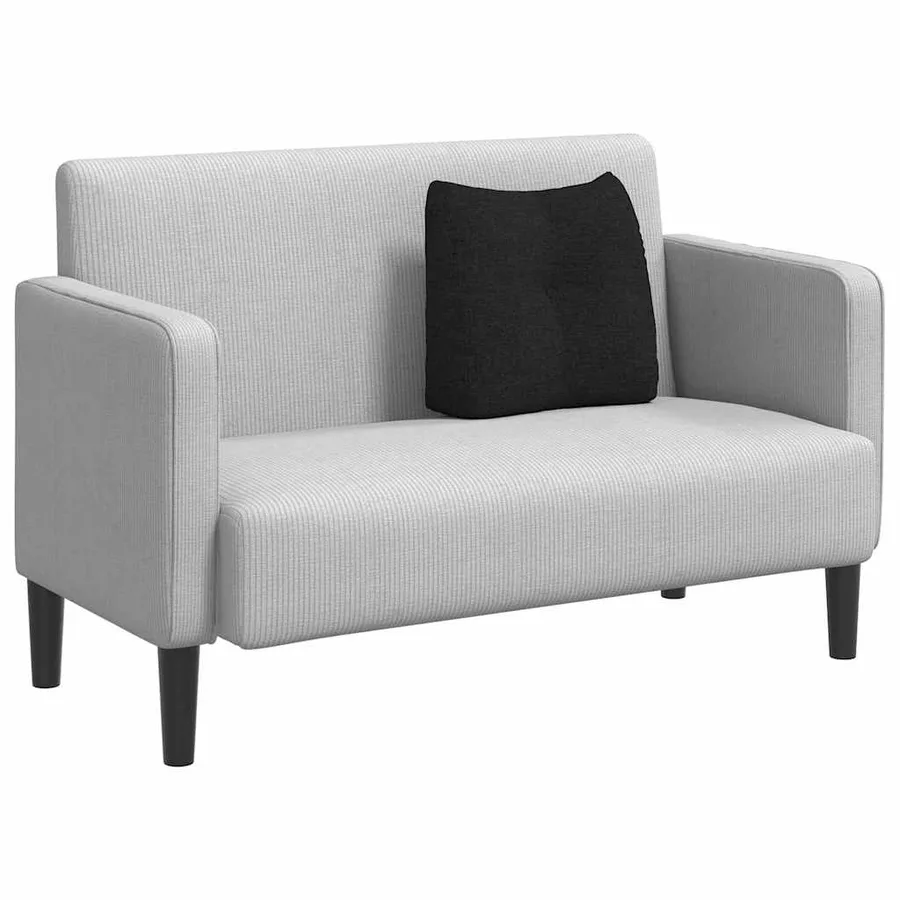 Coussin de Dos Noir 45 x 24 x 50 cm tissu - 3
