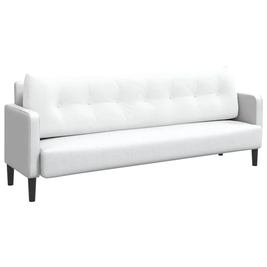 Coussin de Dos Blanc 200 x 24 x 50 cm tissu - 3