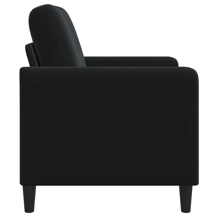 Sofa avec rangement Noir 72 x 78 x 87 cm Polyester - 5