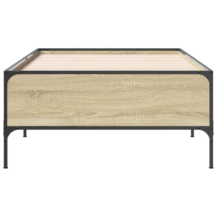 Cadre de lit Chêne Sonoma 80 x 200 cm Bois d'ingénierie - 4