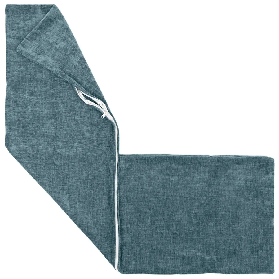 Housse de coussin 2 pcs HEERLEN Bleu 40 x 145 cm Tissu Chenille - 3